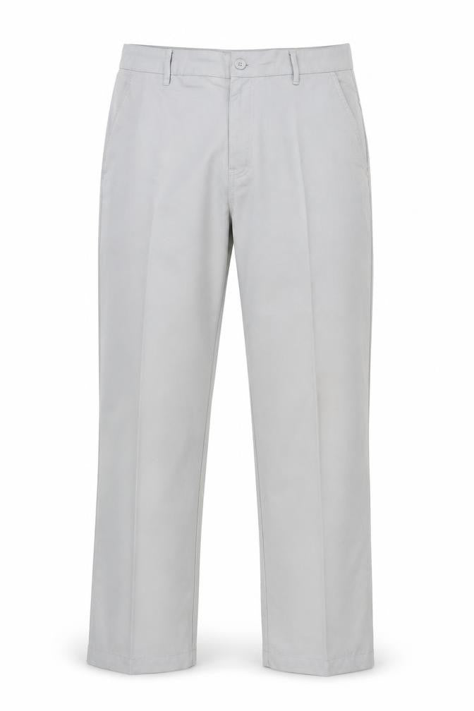 Front view of Dunlop Men's Grey Regular Fit Trousers 34W S