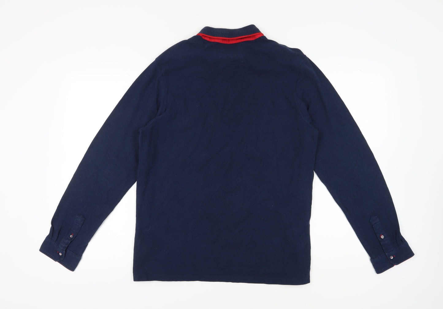 Bewley & Ritch Men's Blue Long Sleeve Polo Shirt M