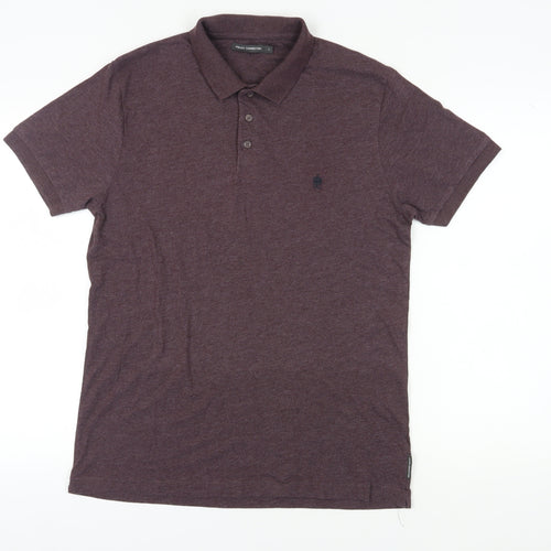 French Connection Men's Purple Polo Shirt L
