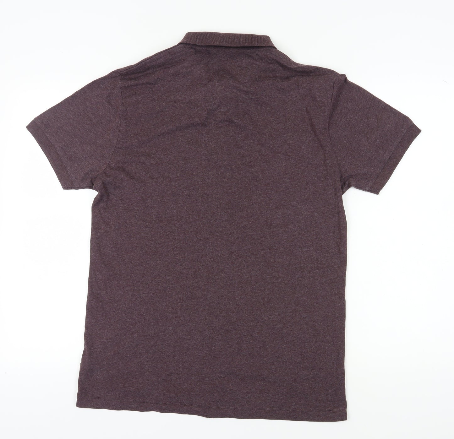 French Connection Men's Purple Polo Shirt L