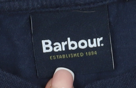 Barbour Boys Blue Long Sleeve Cotton Casual Top S