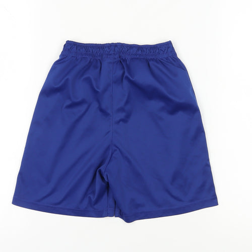 FC Barcelona Boys Blue Athletic Football Shorts Size 14