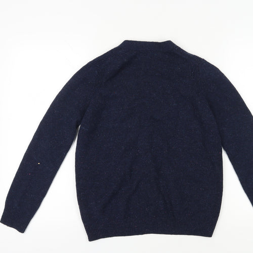 Marks and Spencer Women's Cardigan, Size 8, Blue, Wool Blend