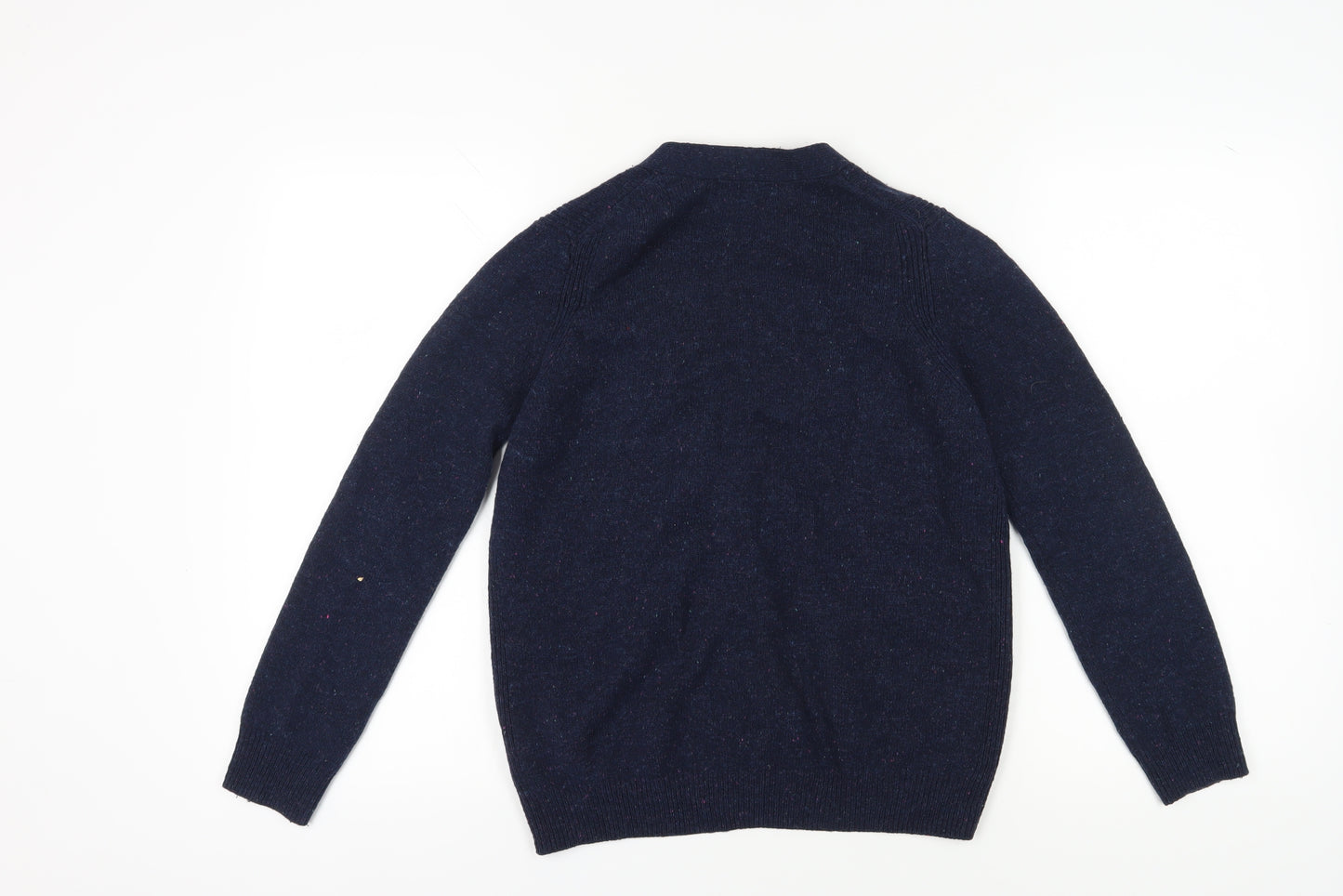 Marks and Spencer Women's Cardigan, Size 8, Blue, Wool Blend