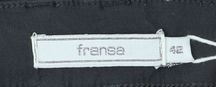 Fransa Women's Black Skinny Trousers Size 14