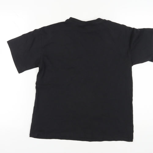 H&M Girls' Black Rolling Stones T-Shirt, Size 11-12 Years