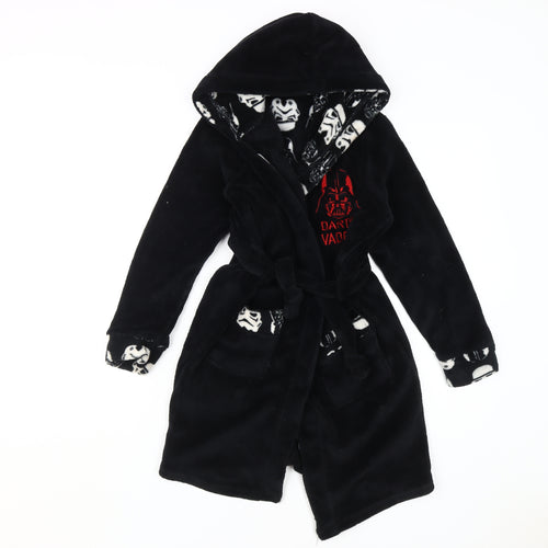 Star Wars Boys Black Velvet Darth Vader Hooded Robe 10-11 Years