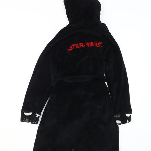 Star Wars Boys Black Velvet Darth Vader Hooded Robe 10-11 Years