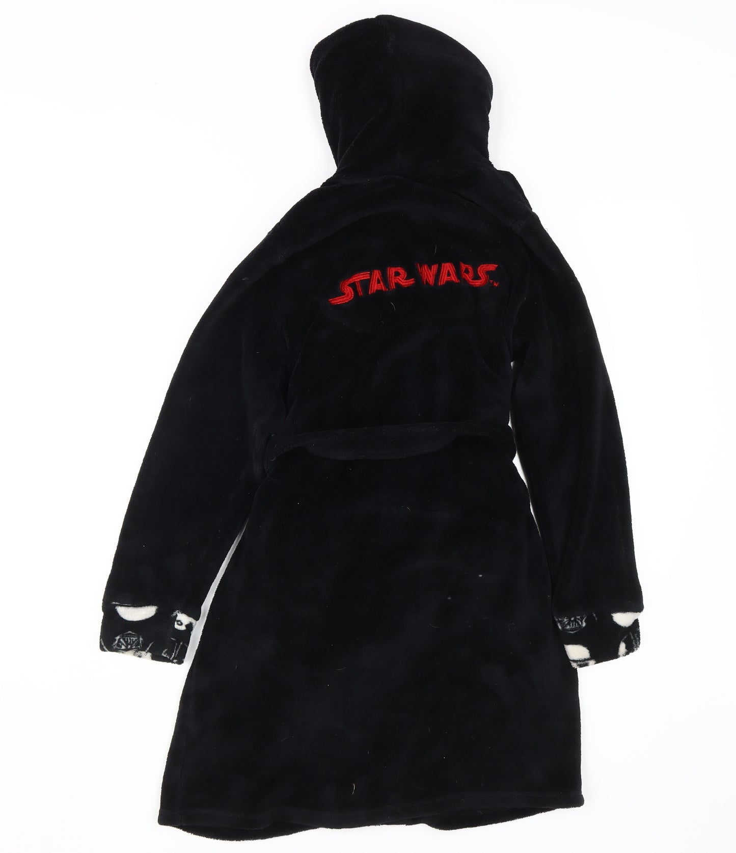 Star Wars Boys Black Velvet Darth Vader Hooded Robe 10-11 Years