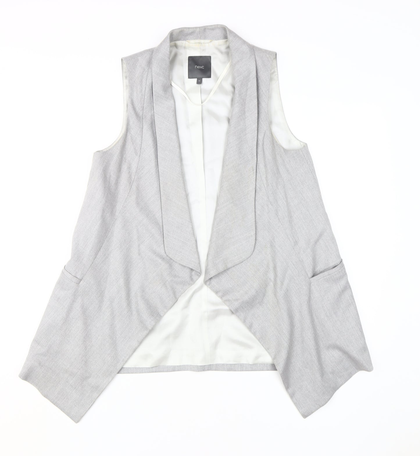 Next Women's Grey Waistcoat Size 12 - Casual Sleeveless
