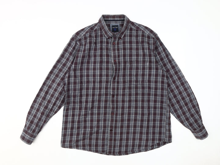 James Pringle Men's Plaid Shirt - L, Multicoloured, Cotton