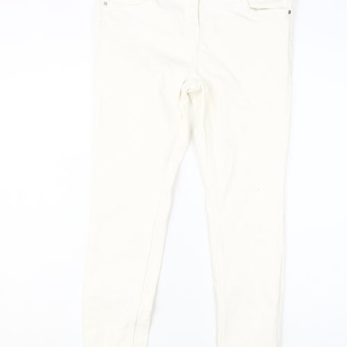 Next Women's Ivory Skinny Jeans Size 14 Plus