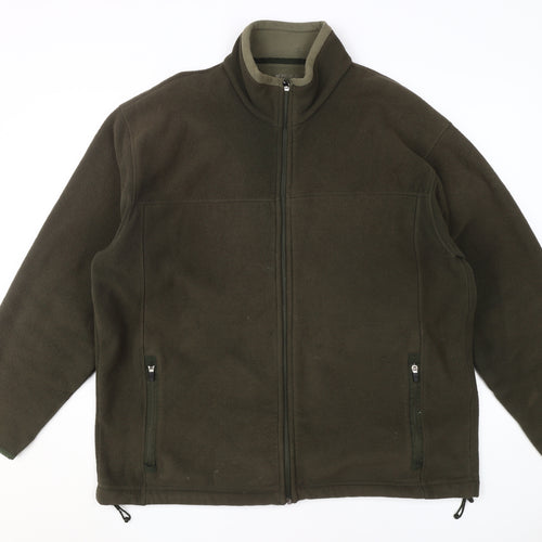 Marks and Spencer Green Men's Fleece Jacket L