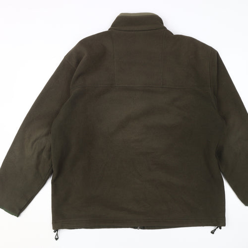 Marks and Spencer Green Men's Fleece Jacket L