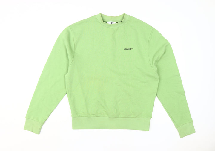 Collusion Women's Green XS Pullover Sweatshirt