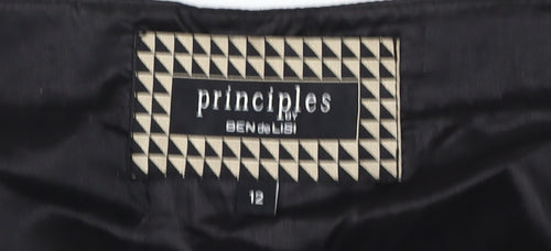 Principles by Ben de Lisi Black Sequin Shift Dress 12