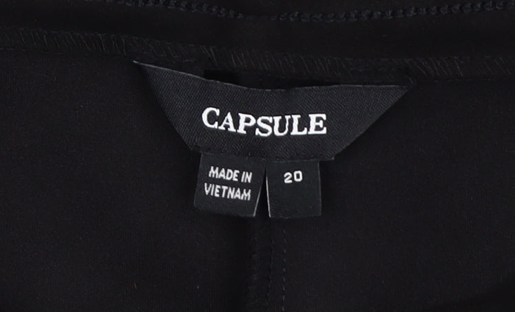 CAPSULE Women's Black Skinny Trousers Size 20