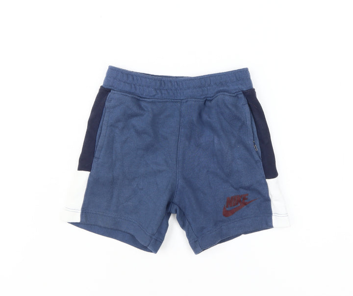 Nike Boys Blue Sweat Shorts, Size 24 Months, Comfy Casual Wear