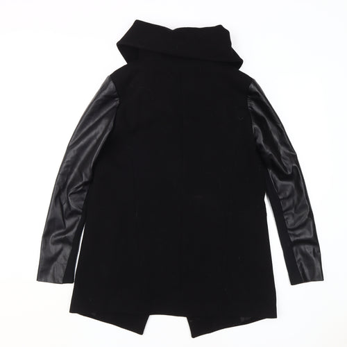Oasis Women's Black XS Mid-Length Zip Coat