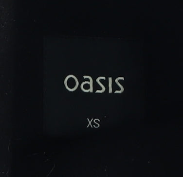 Oasis Women's Black XS Mid-Length Zip Coat