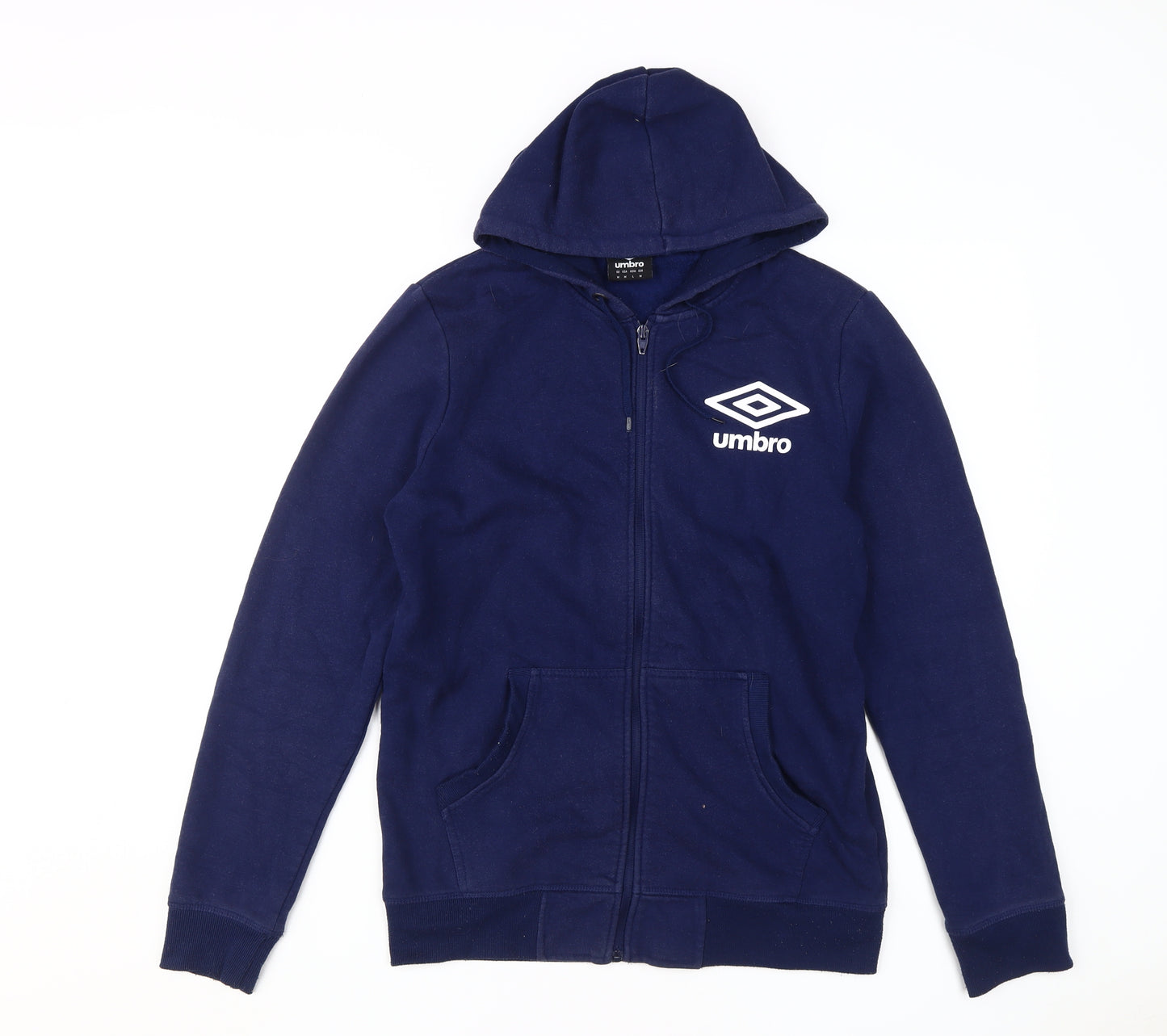 Umbro Men's Blue Full Zip Hoodie Medium