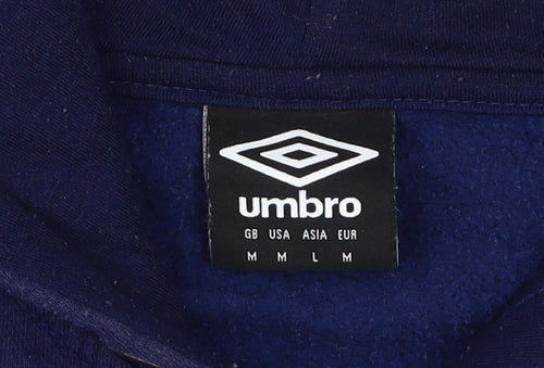 Umbro Men's Blue Full Zip Hoodie Medium