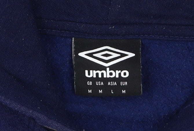 Umbro Men's Blue Full Zip Hoodie Medium
