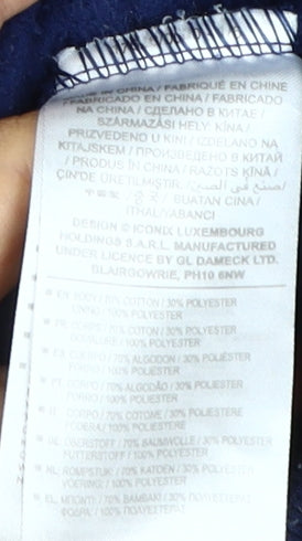 Umbro Men's Blue Full Zip Hoodie Medium