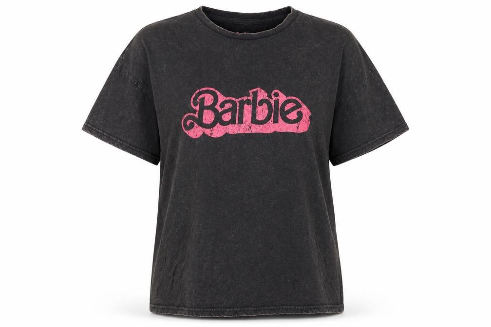 Barbie Movie Women's Black T-Shirt, Size L, Cotton, Casual
