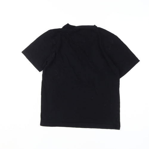 McKenzie Boys Black T-Shirt, Size M, Casual Graphic Logo
