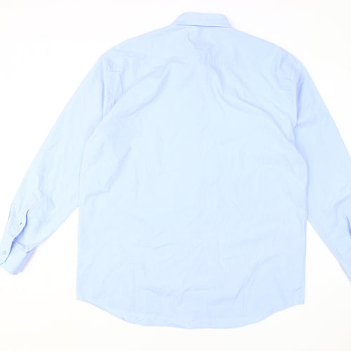 Daniel Hechter Men's Blue Dress Shirt Size 17