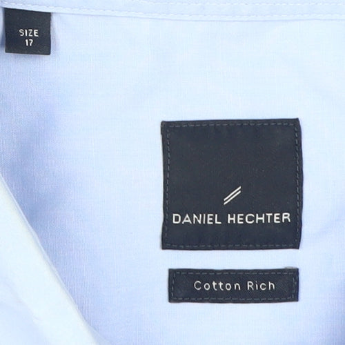 Daniel Hechter Men's Blue Dress Shirt Size 17