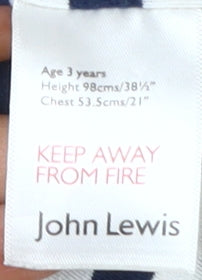 John Lewis Boys Yellow Parka Coat - Age 3 Years