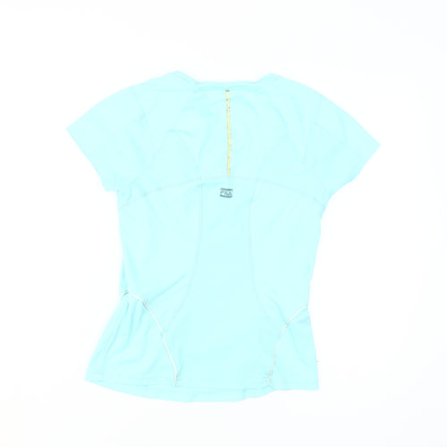 Fila Women's Blue Gym T-Shirt, Size S, Breathable, Short Sleeve
