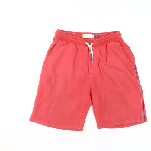 Boden Boys Red Sweat Shorts 11 Years Casual Summer