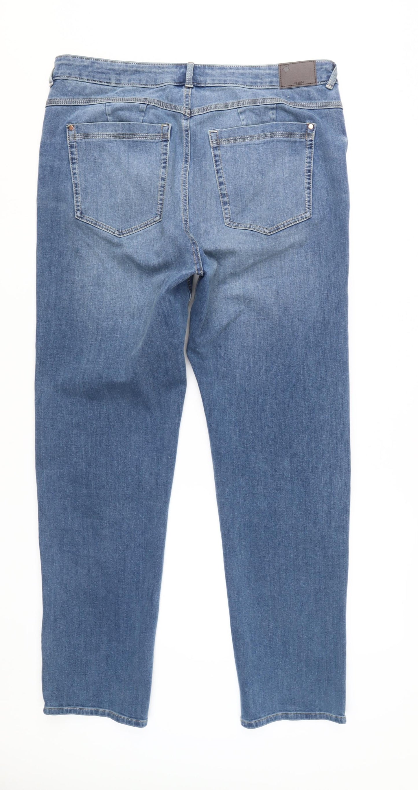 Marks and Spencer Women's Blue Straight Jeans Size 18