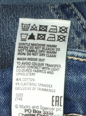 Marks and Spencer Women's Blue Straight Jeans Size 18