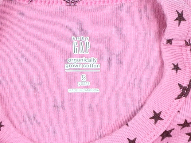 Gap Girls Pink Star Pyjama Set 5 Years