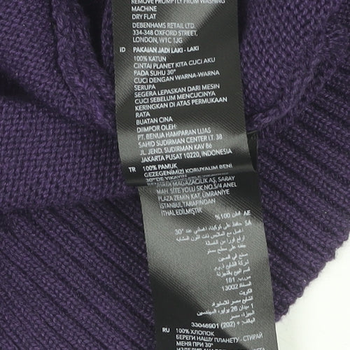 Maine New England Men's Purple Cotton Pullover L