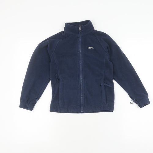 Trespass Boys Blue Fleece Jacket, Full Zip, 5-6 Years