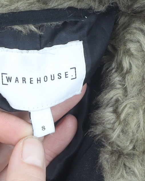 Warehouse Women’s Black Winter Coat Size 8
