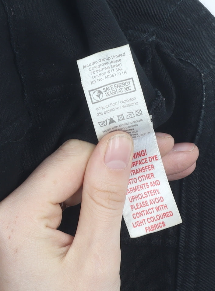 Evans Women's Black Biker Jacket Size 22 Plus