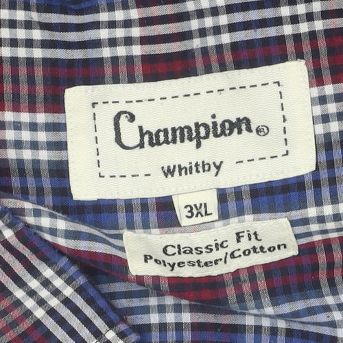 Champion Men's Multicoloured 3XL Classic Fit Plaid Shirt
