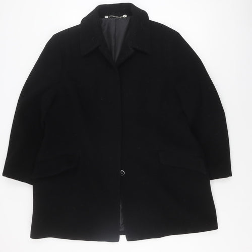 Berkertex Women's Black Wool Coat Size 20