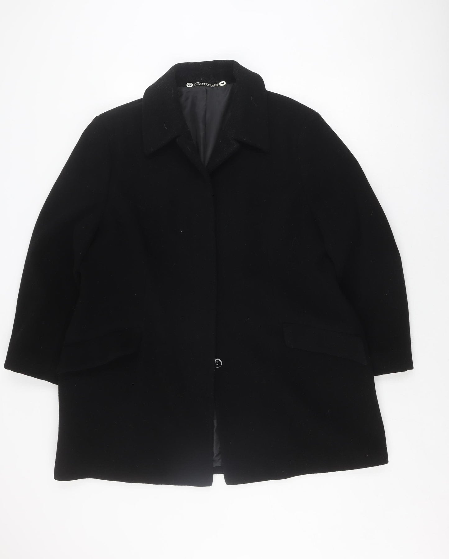 Berkertex Women's Black Wool Coat Size 20
