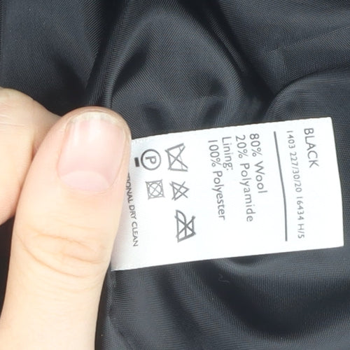 Berkertex Women's Black Wool Coat Size 20