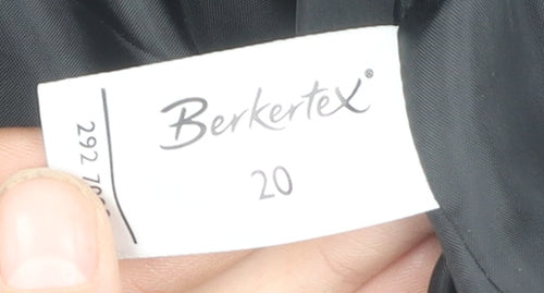 Berkertex Women's Black Wool Coat Size 20