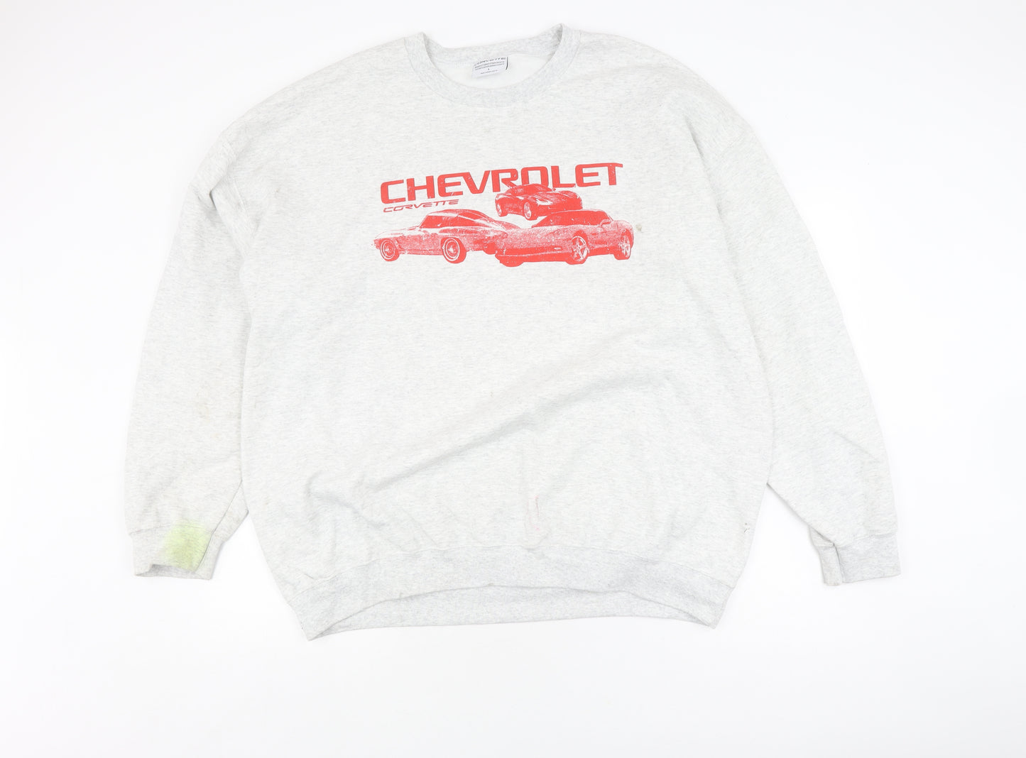 Corvette Men’s Grey Pullover Sweatshirt L