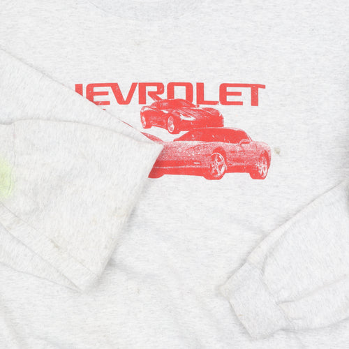 Corvette Men’s Grey Pullover Sweatshirt L