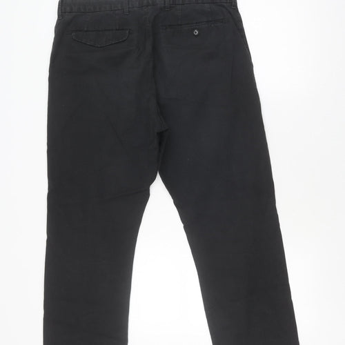 Marks and Spencer Black Men's Trousers, Size 36